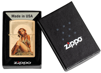 Zippo 46962 vžigalnik Pin-Up Western Cowgirl