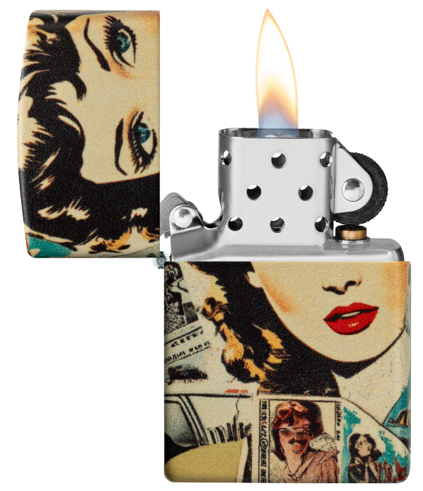 Zippo 60.007.652 vžigalnik Vintage Comic Collage