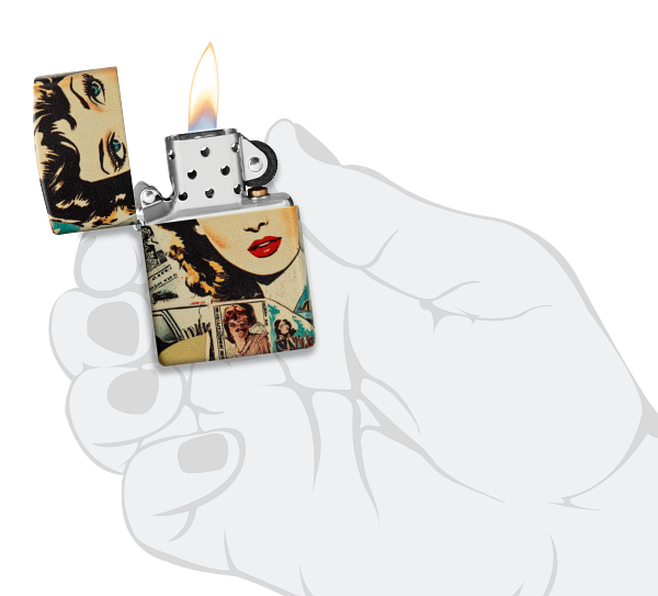 Zippo 60.007.652 vžigalnik Vintage Comic Collage