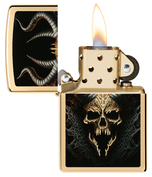 Zippo 60.007.692 vžigalnik Horror Golden Skull