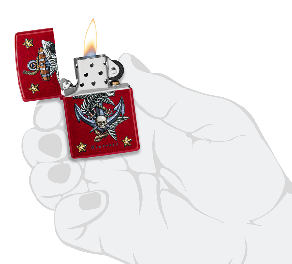 Zippo 47109 vžigalnik Nautic Anchor & Skulls by Rietveld