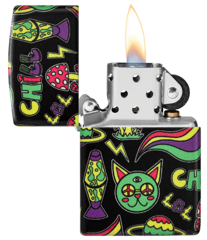 Zippo 47114 vžigalnik Psychedelic Sticker Chill Design