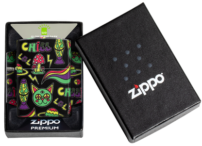 Zippo 47114 vžigalnik Psychedelic Sticker Chill Design
