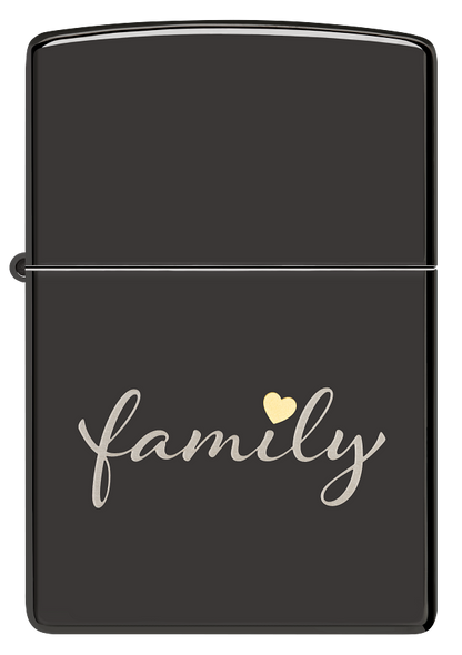 Zippo vžigalnik 47115 Family, High Polish Black