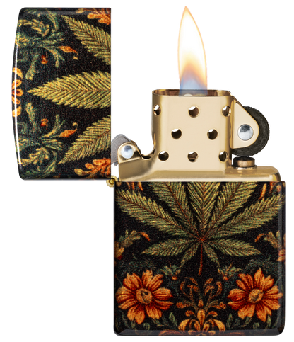 Zippo 47139 vžigalnik Cannabis Leaf and Flowers