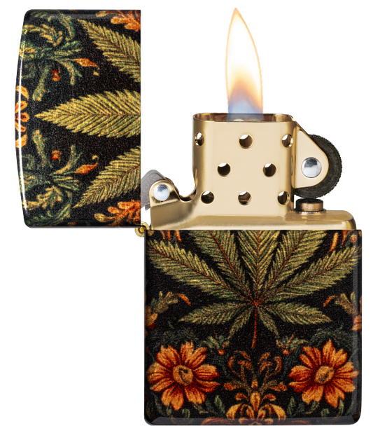Zippo 47139 vžigalnik Cannabis Leaf and Flowers