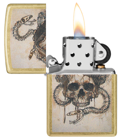 Zippo 47175 vžigalnik Skull and Snake