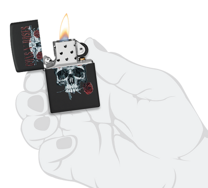 Zippo 47227 vžigalnik Guns'N'Roses, Skull and Roses