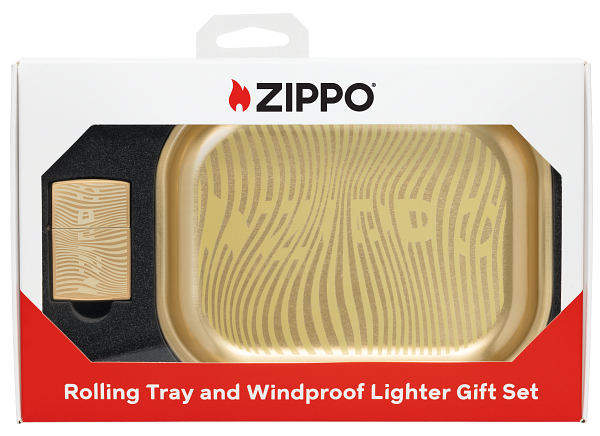 Zippo 47300 Darilni Set Zippo Illusion Vžigalnik & Pladenj za Zvijanje