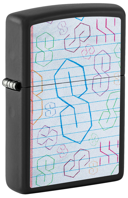 Zippo 47477 vžigalnik The Cool S Doodle, Black Matte