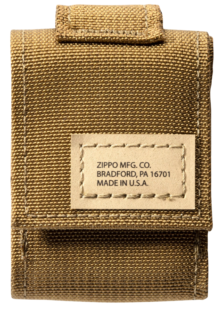 Zippo vžigalnik 49401 Black Crackle in etui Coyote Pouch