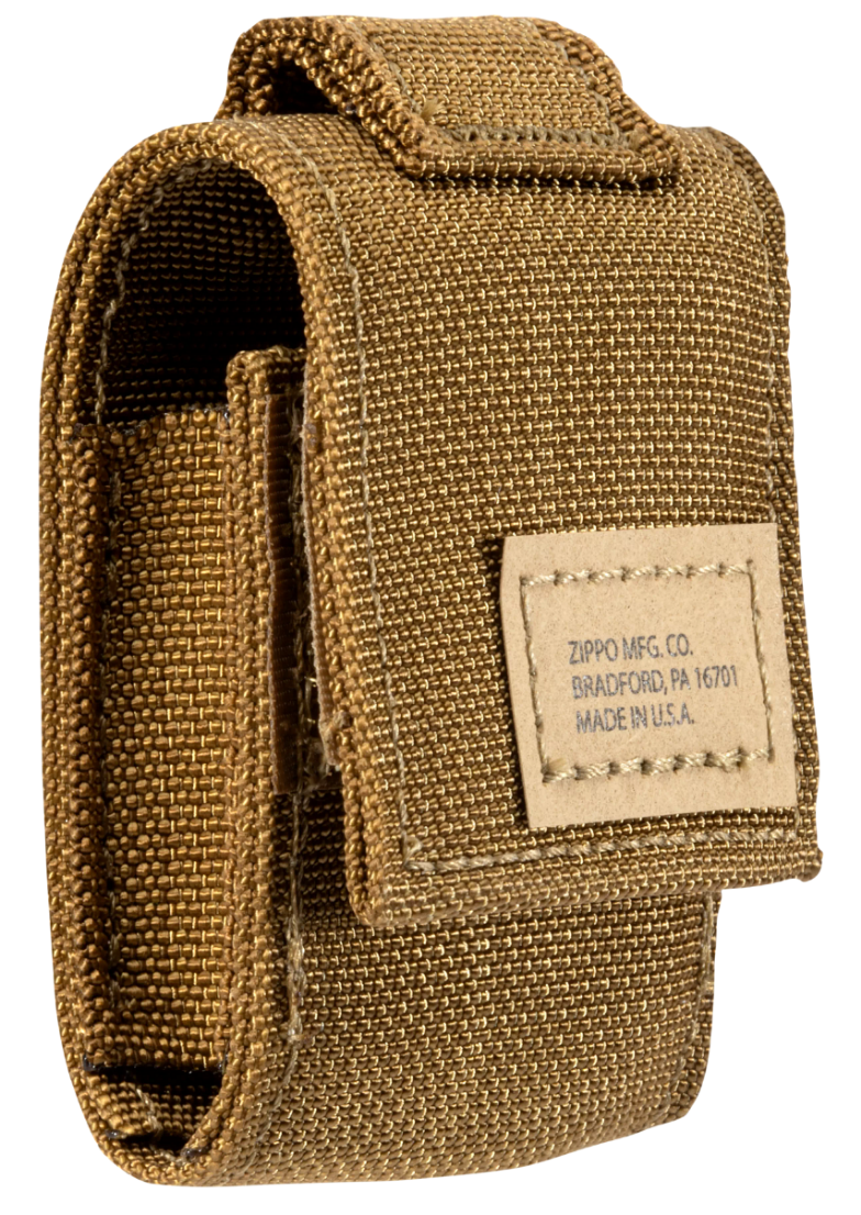 Zippo vžigalnik 49401 Black Crackle in etui Coyote Pouch