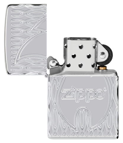 Zippo vžigalnik 48838 Flame Armor HP Chrome