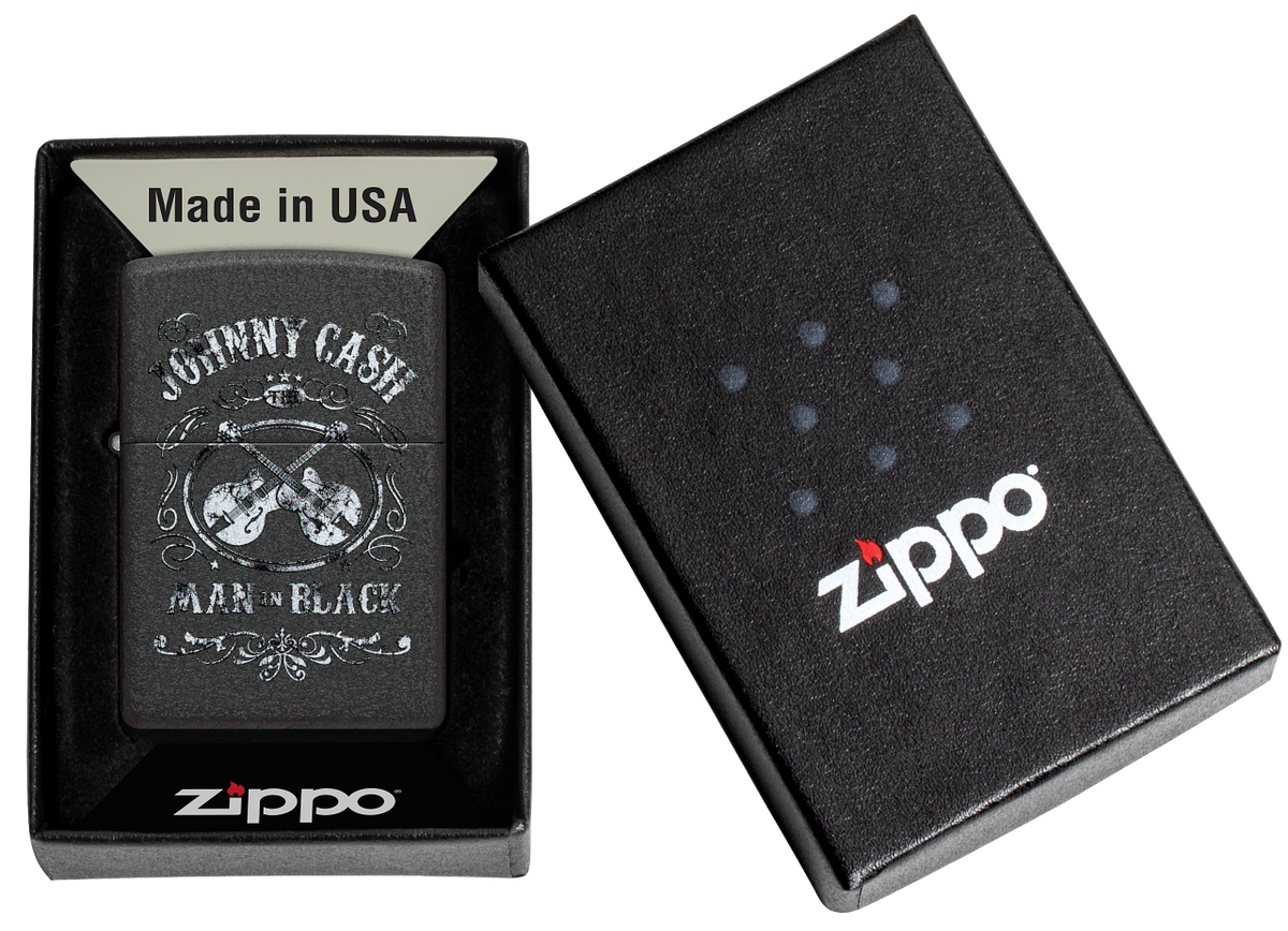 Zippo 48989 vžigalnik Johnny Cash, Man in Black