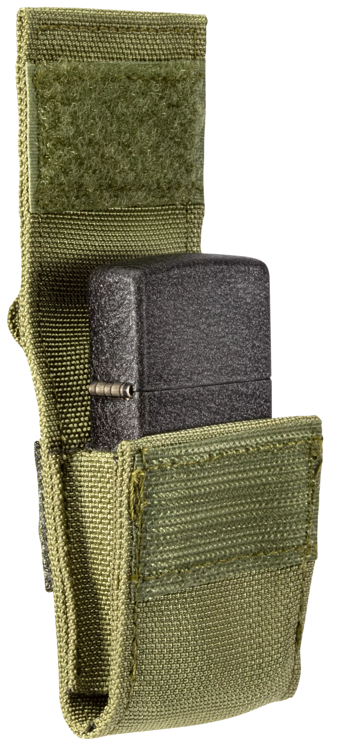 Zippo vžigalnik 49400 Black Crackle in etui OD Green Pouch