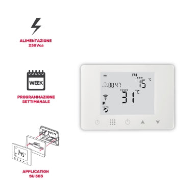 Termostat 49683033 230V WI-FI smart, bel
