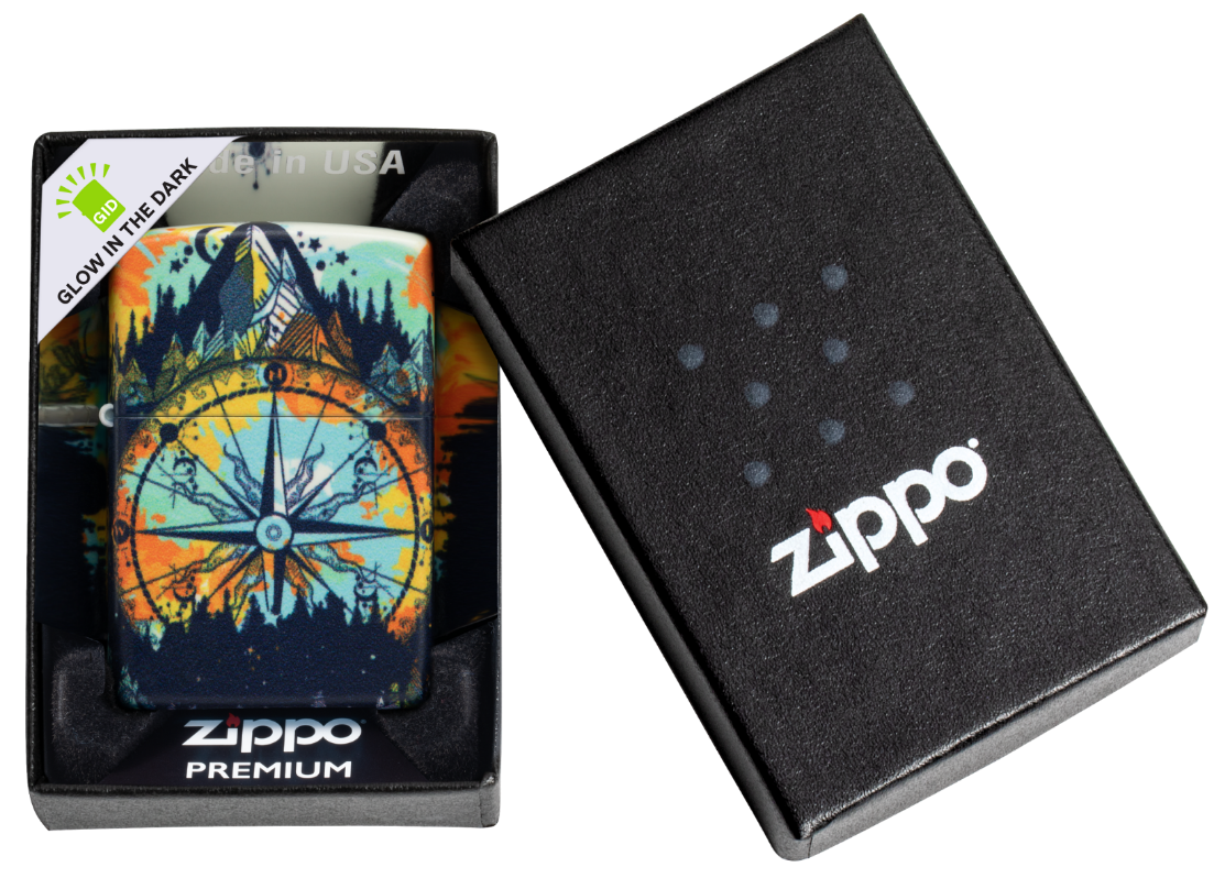 Zippo vžigalnik 49805 Nature Compass, Glow in the Dark