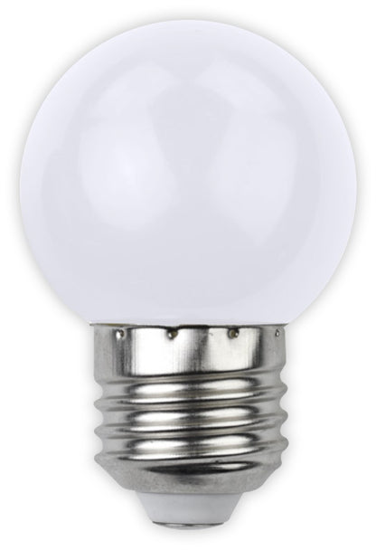 Avide 25929 Žarnica Decor - bela LED SMD  E27 1W G45