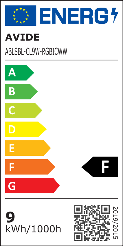 Avide 945248 Svetilka kotna LED 9W RGB+3000K BT senzor glasbe