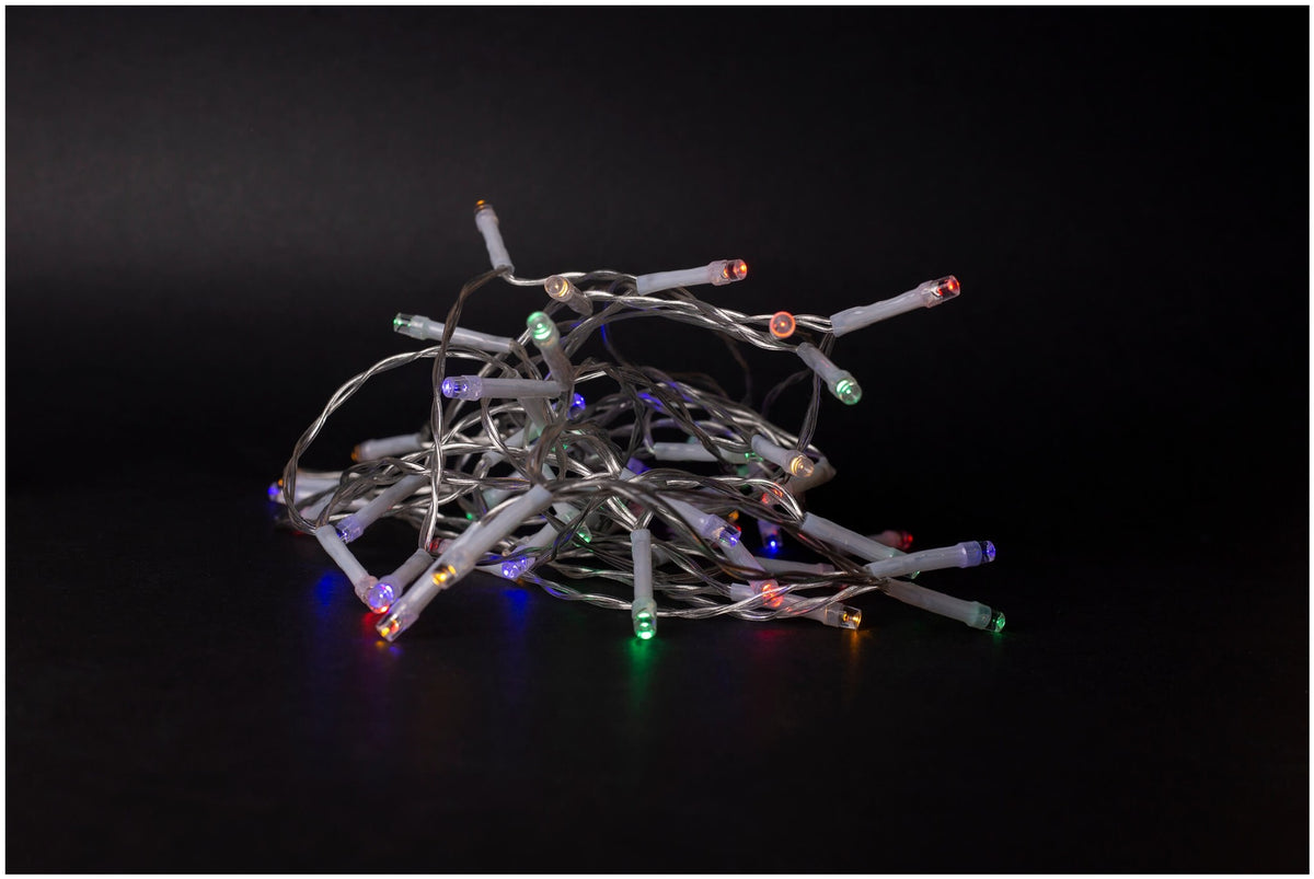 Entac 979021 Novoletne lučke Timer - večbarvna vrv 96 LED 7 m 3xAA