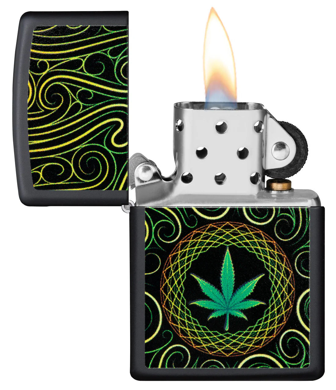 Zippo 49915 vžigalnik Rasta Canniabis Leaf UV