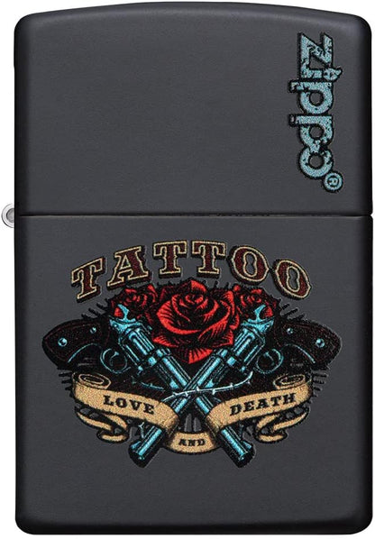 Zippo 48093 vžigalnik Tattoo Pistols & Rose
