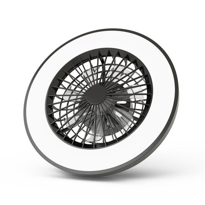 Svetilka stropna z ventilatorjem Wanda 2x24W+15W motor IR remote črna AFCLCCT-48W-15W-WAB
