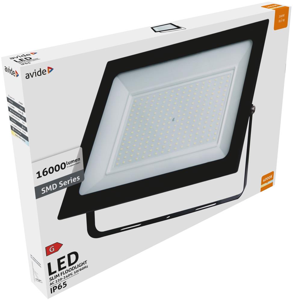 Reflektor Value Slim LED SMD 200W NW 4000K, ASFLNW-200W