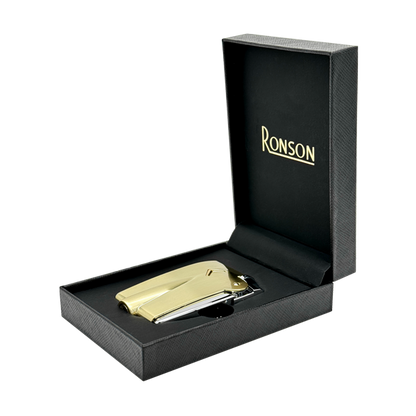 Vžigalnik Ronson 100002 plinski Premier Varaflame, Zlat