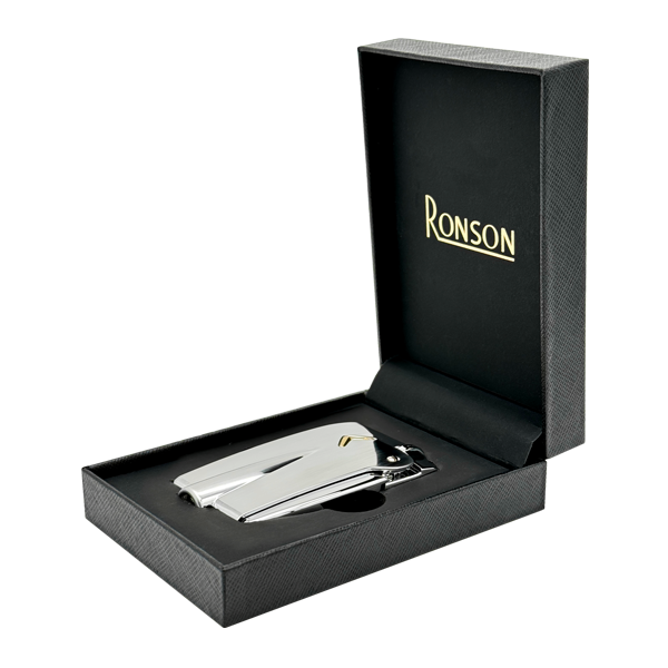 Ronson 100001  Vžigalnik plinski Premier Vareflame srebrn