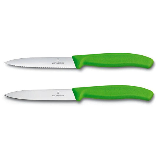Victorinox 6.7796.L4B Noža za zelenjavo 2v1, 10 cm, Zelena