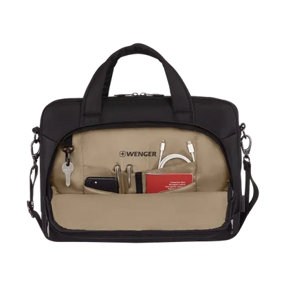 Poslovna torba Wenger 653496 Altair za laptop 14", tablico 25cm, Črna