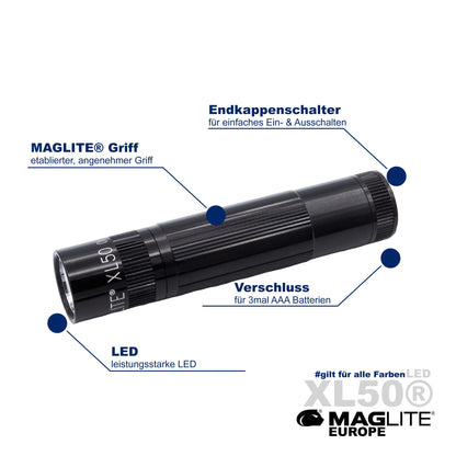 Maglite XL50-S3SX7 svetilka XL50 3AAA LED Spectrum modra