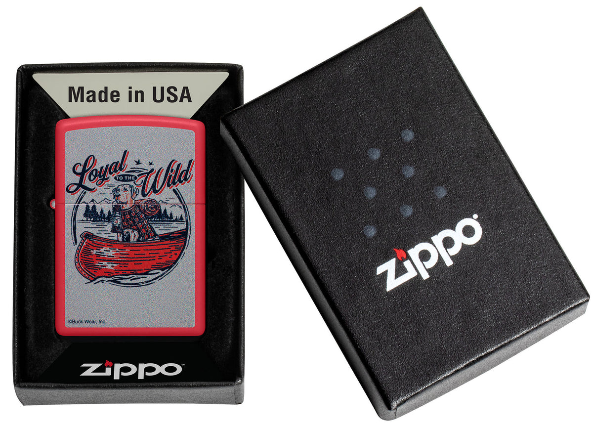 Zippo 46591 vžigalnik Loyal to the Wild by Buck Wear