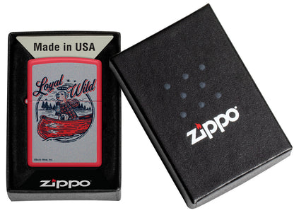 Zippo 46591 vžigalnik Loyal to the Wild by Buck Wear