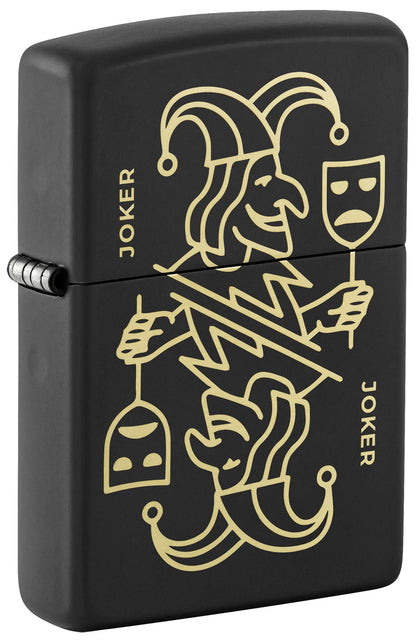 Zippo 46290 vžigalnik Joker Card Black Matte