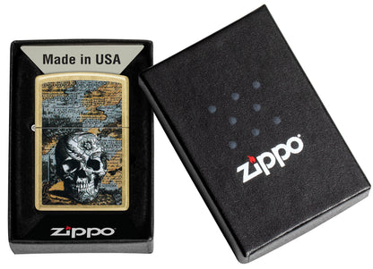 Zippo 46577 vžigalnik Floral Skull Art