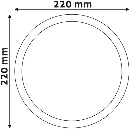Avide 929828 Vgradna stropna svetilka LED Okrogla Saten 18W 4000K 1490 lm