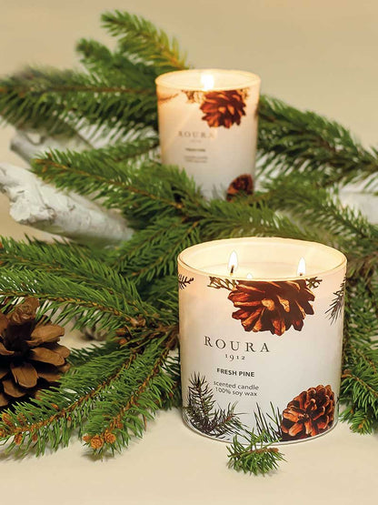 Roura 333501.223 Sveča Fresh Pine - Aroma 3 v 1