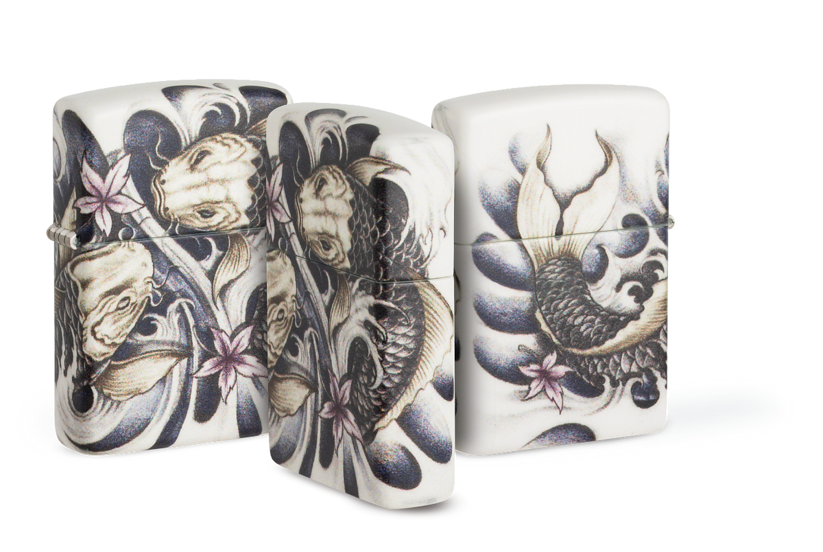 Zippo vžigalnik 48393 Tattoo Koi Fish