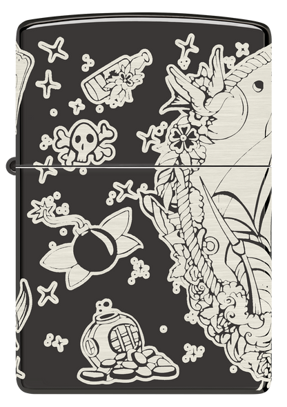 Zippo vžigalnik 48398 Tattoo Pirates