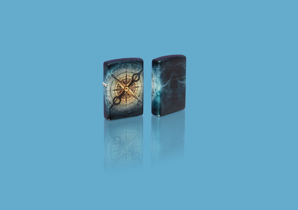 Zippo vžigalnik 48562 Compass Skull