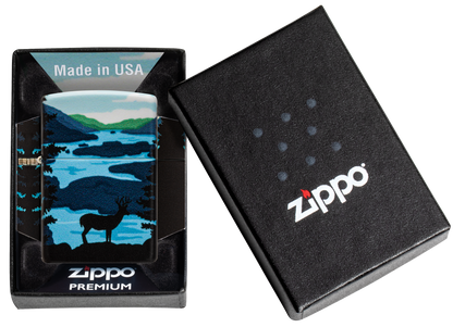 Zippo vžigalnik 49483 Deer & Landscape