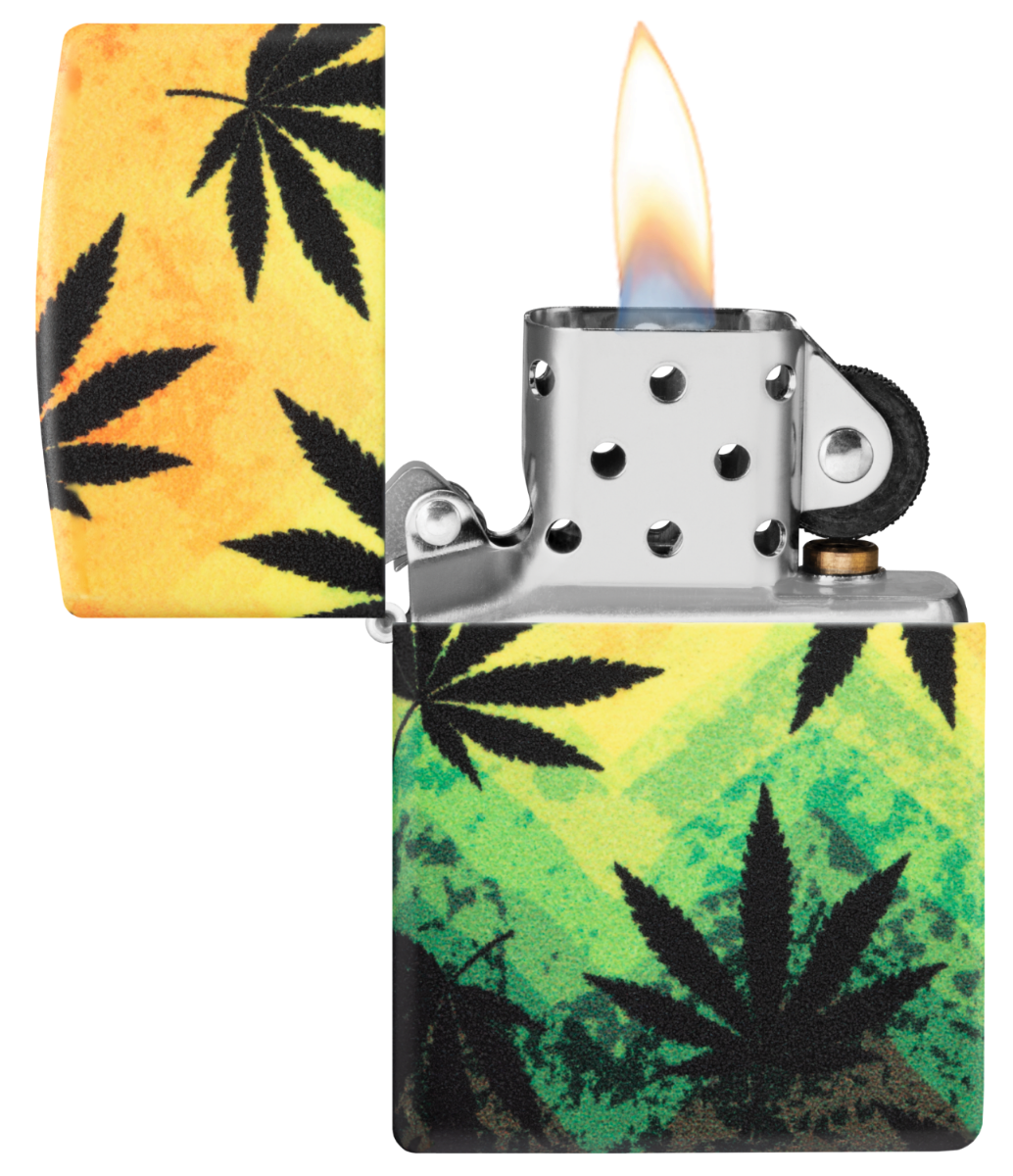 Zippo vžigalnik 49806 Rasta Cannabis