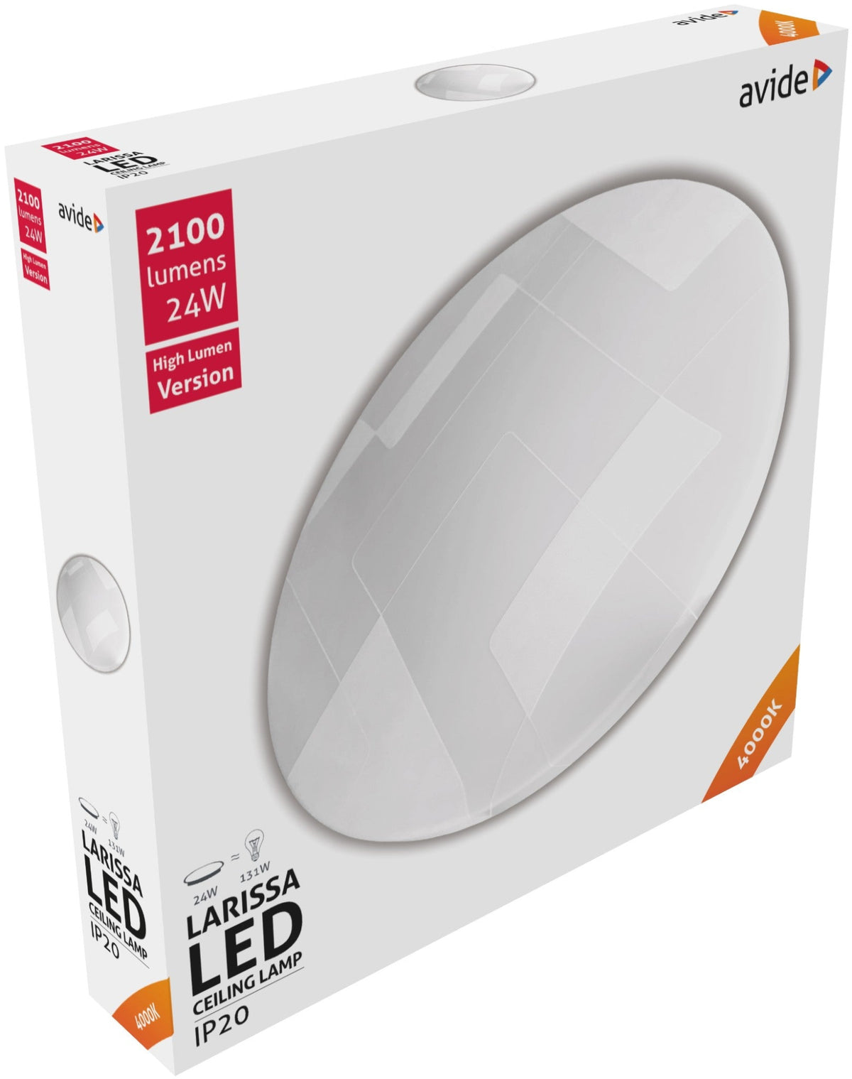Avide 916347 Stropna svetilka Larissa LED 24W NW 2100 lm