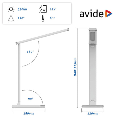 Avide 924625 Namizna svetilka zložljiva Scott LED 12W