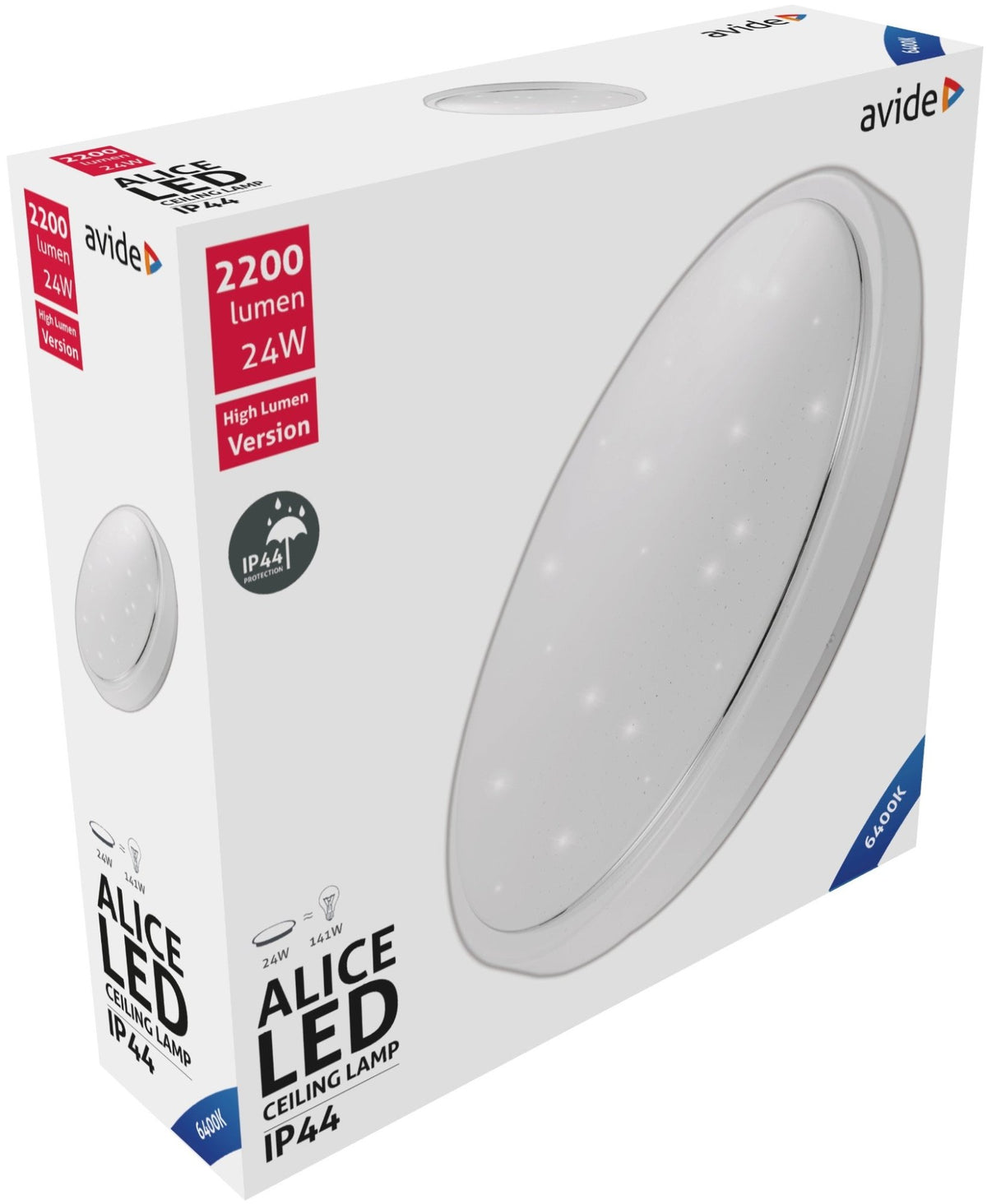 Avide 924823 Stropna svetilka Alice LED 24W CW 2200 lm