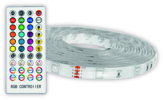Avide 945026 Trak LED 5m 16W RGB 30LED/m IP65 senzor glasbe